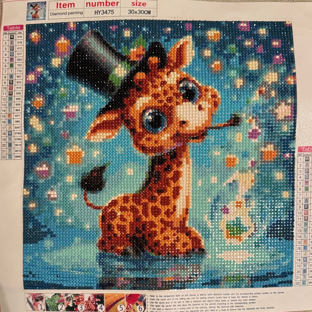 Giraffe Diamond Painting Kit